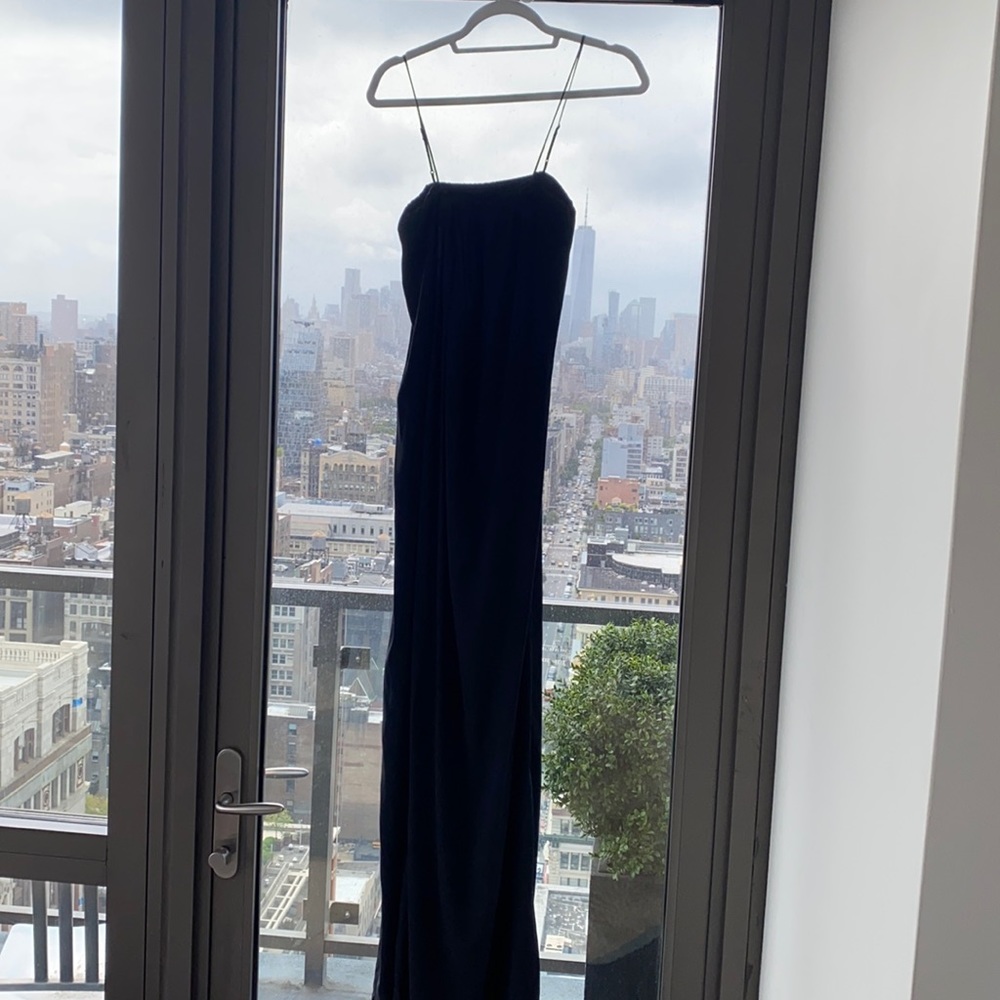 Ian r.n long Strap dress in onyx